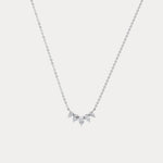 Pear Lab Grown Diamond Cluster Necklace - Necklaces