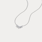Pear Lab Grown Diamond Cluster Necklace - Necklaces