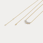 Pear Lab Grown Diamond Cluster Necklace - Necklaces