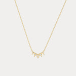 Pear Lab Grown Diamond Cluster Necklace - Necklaces