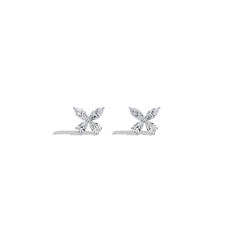 1CTW Lab Grown Diamond Butterfly Stud Earring - Earrings
