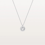 Hexagon Lab Grown Diamond Necklace in 14K Solid Gold/Platinum - Necklaces