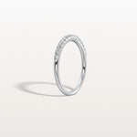 Lab Diamond Half Eternity Band Ring in 14K Gold/Platinum - Rings
