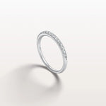 Lab Diamond Half Eternity Band Ring in 14K Gold/Platinum - Rings