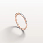 Lab Diamond Half Eternity Band Ring in 14K Gold/Platinum - Rings