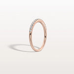 Lab Diamond Half Eternity Band Ring in 14K Gold/Platinum - Rings