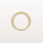 Lab Diamond Half Eternity Band Ring in 14K Gold/Platinum - Rings