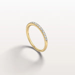 Lab Diamond Half Eternity Band Ring in 14K Gold/Platinum - Rings