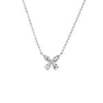 0.5CTW Lab Grown Diamond Butterfly Necklace In 14K Solid Gold/Platinum - Necklaces