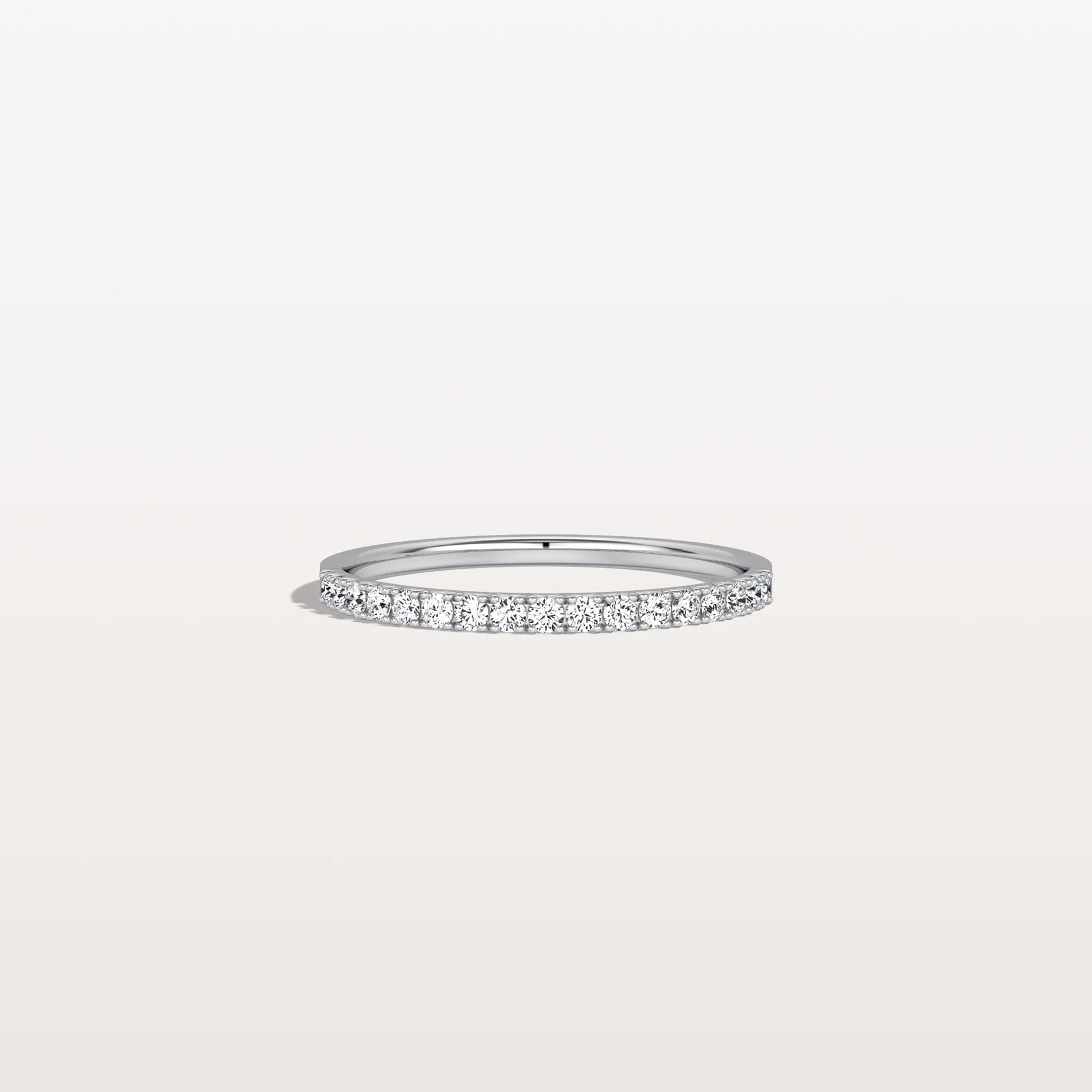 Lab Diamonds Stackable Pave Wedding Band - Rings