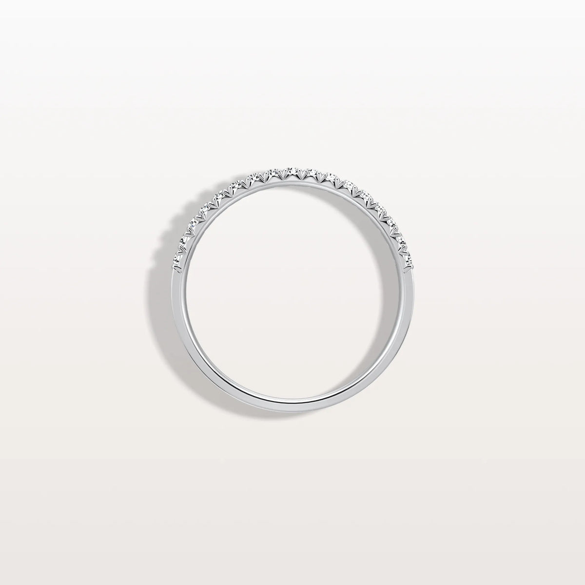 Lab Diamonds Stackable Pave Wedding Band - Rings