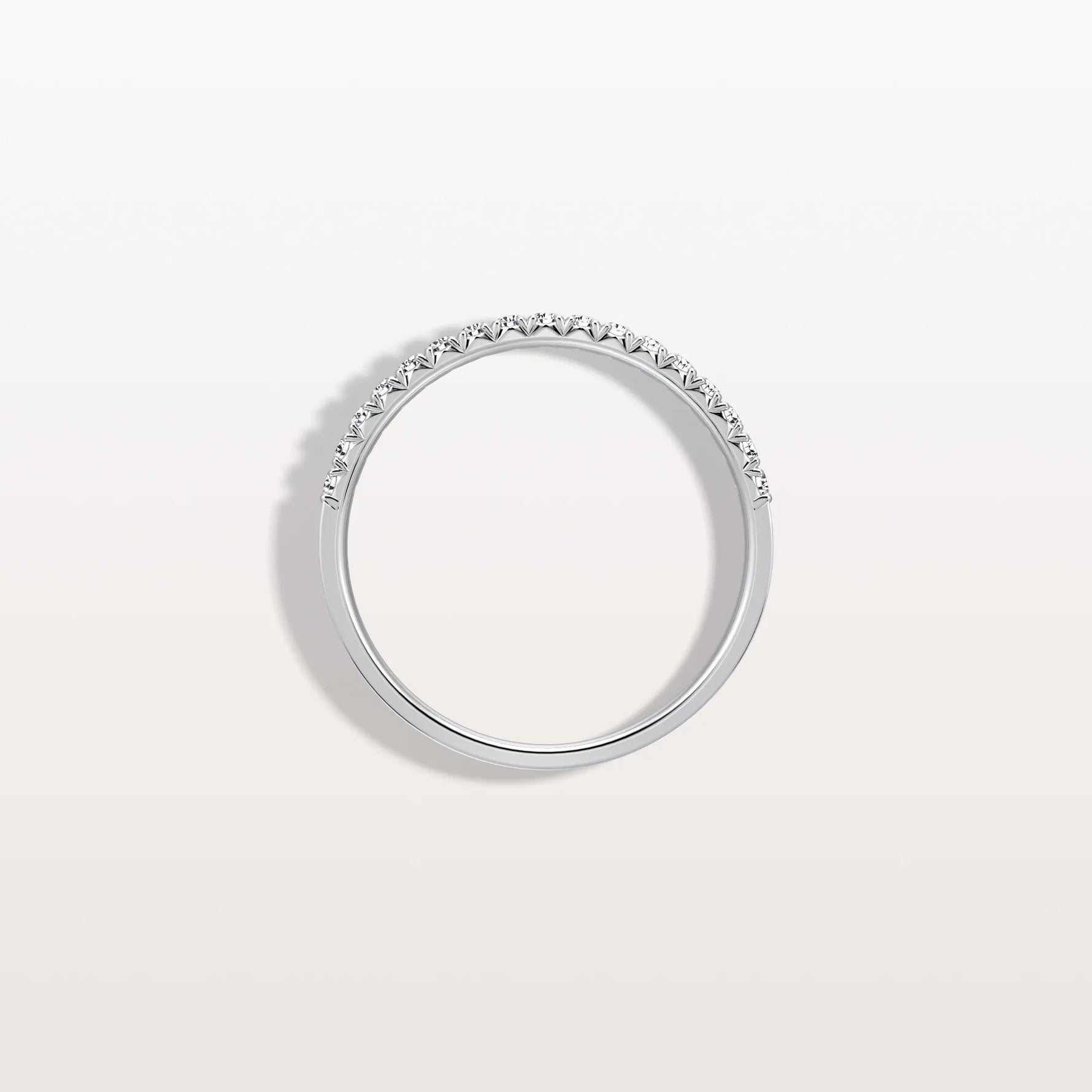 Lab Diamonds Stackable Pave Wedding Band - Rings