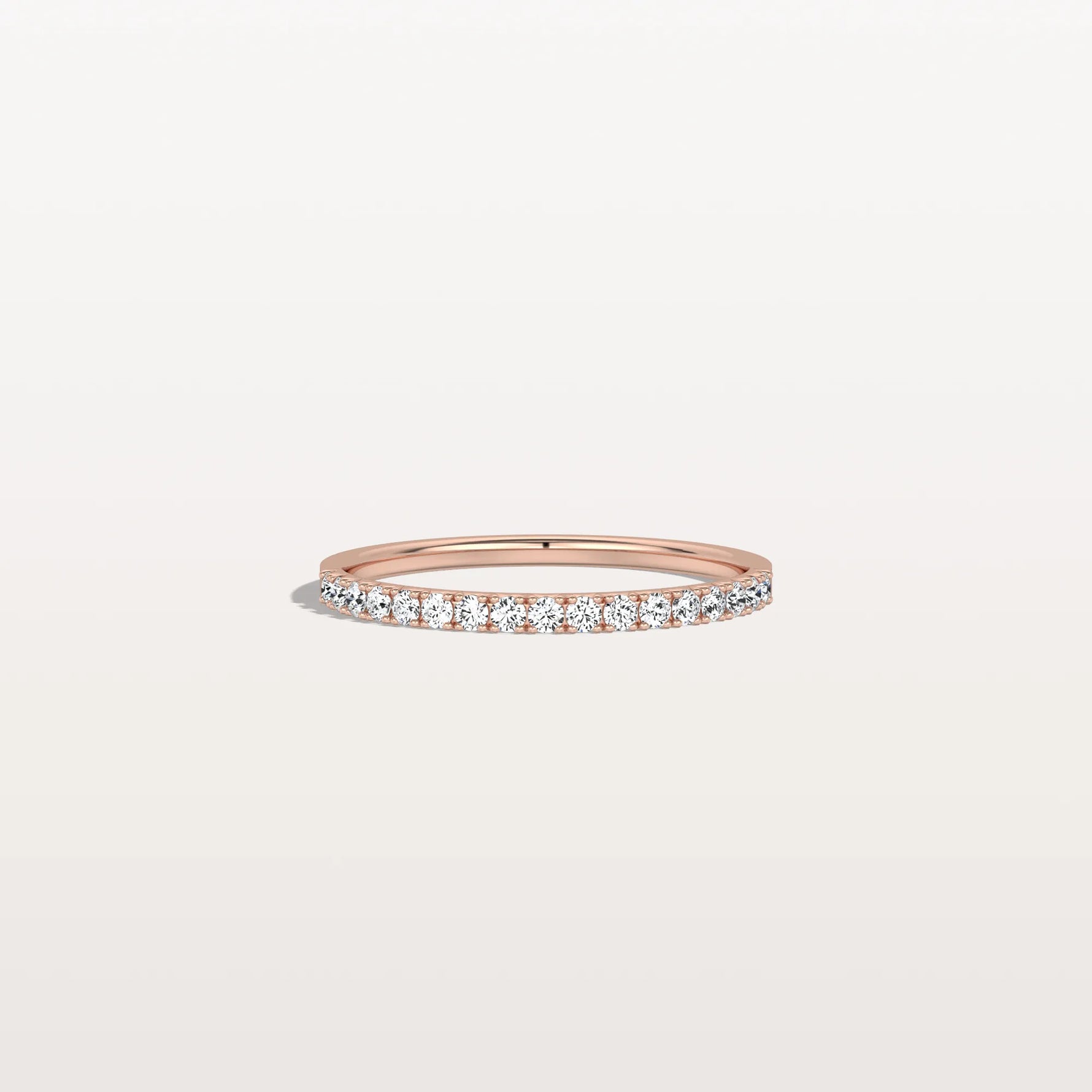 Lab Diamonds Stackable Pave Wedding Band - Rings