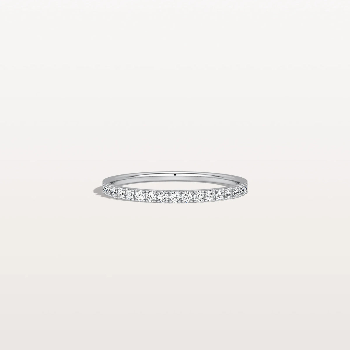 Lab Diamonds Stackable Pave Wedding Band - Rings