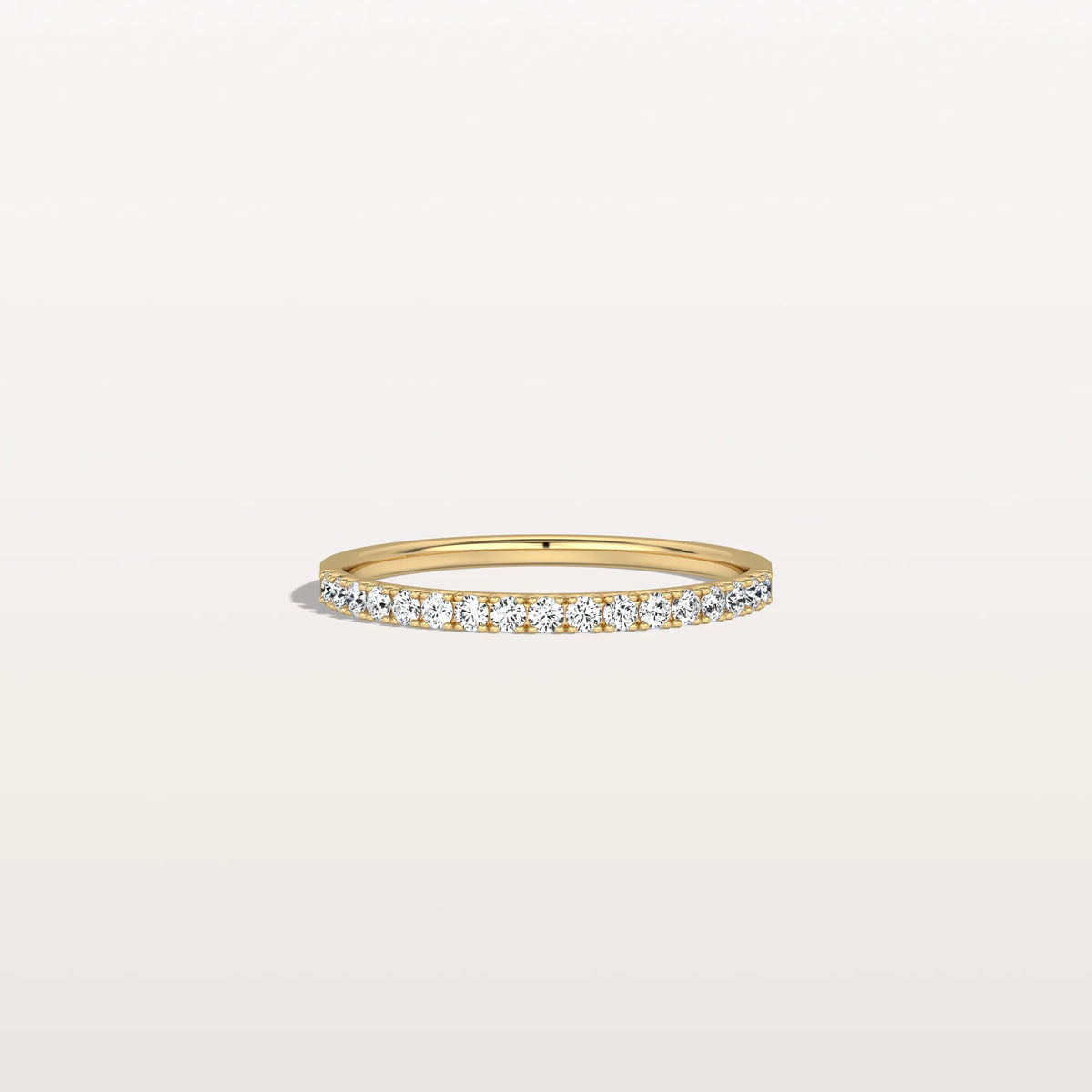 Lab Diamonds Stackable Pave Wedding Band - Rings