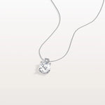 2CT Round Lab Grown Diamond Necklace in 14K Gold/Platinum - Necklaces