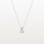 1CT Round Lab Grown Diamond Necklace in 14K Gold/Platinum - Necklaces
