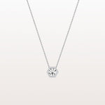 0.5CT Hexagon Lab Grown Diamond Necklace in 14K Solid Gold/Platinum - Necklaces