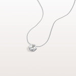 0.5CT Hexagon Lab Grown Diamond Necklace in 14K Solid Gold/Platinum - Necklaces