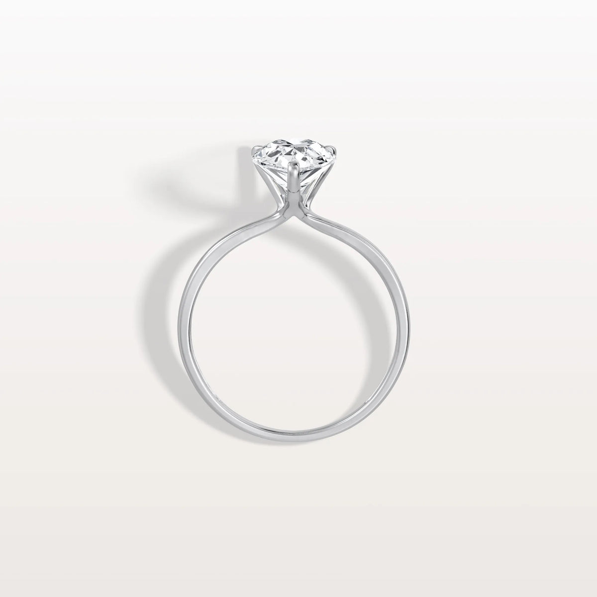 2CT Pear Cut Lab Diamond Engagement Ring In 14K Gold - Rings