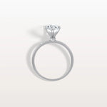 2CT Lab Grown Pear Engagement Ring with Hidden Halo - Rings