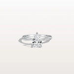 1CT Pear Lab Diamond Engagement Ring–Twisted 14K Gold Band - Rings