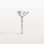 3CT Pear Lab Diamond Engagement Ring–Twisted 14K Gold Band - Rings
