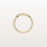 Lab Diamonds V - Shaped Wedding Band in 14K Gold/Platinum - Rings