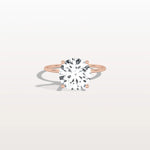 3CT Round Lab Grown Diamond Double Hidden Halo Ring - Rings