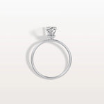 Double Hidden Halo Promise Ring with 1CT Pear Lab Grown Diamond - Rings