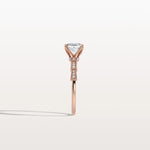 Hidden Halo Asscher Cut 1CT Lab Grown Diamond Pave Ring - Rings