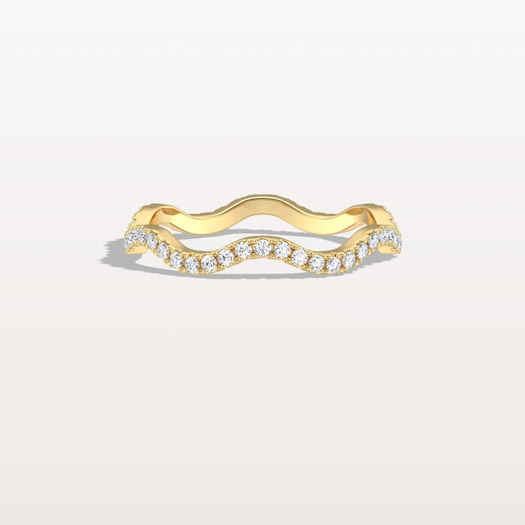 Twisted Pave Eternity Lab Grown Diamond Band - Rings