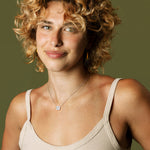 Lab Grown Asscher Cut Necklace In 14K Solid Gold/Platinum - Necklaces