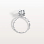 Hidden Halo 3CT Pear Lab Diamond Ring with Basket Setting - Rings