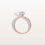 1CT Pear Cut Lab Diamond Engagement Ring In 14K Gold - Rings