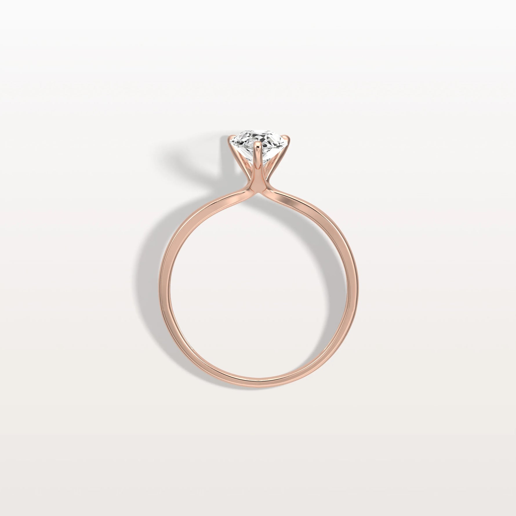 1CT Pear Cut Lab Diamond Engagement Ring In 14K Gold - Rings