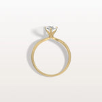 1CT Pear Cut Lab Diamond Engagement Ring In 14K Gold - Rings