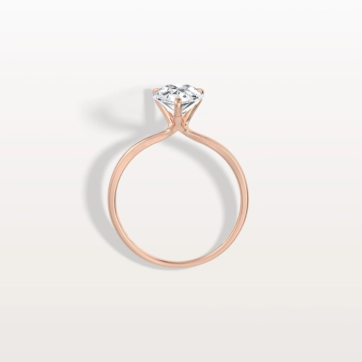 2CT Pear Cut Lab Diamond Engagement Ring In 14K Gold - Rings