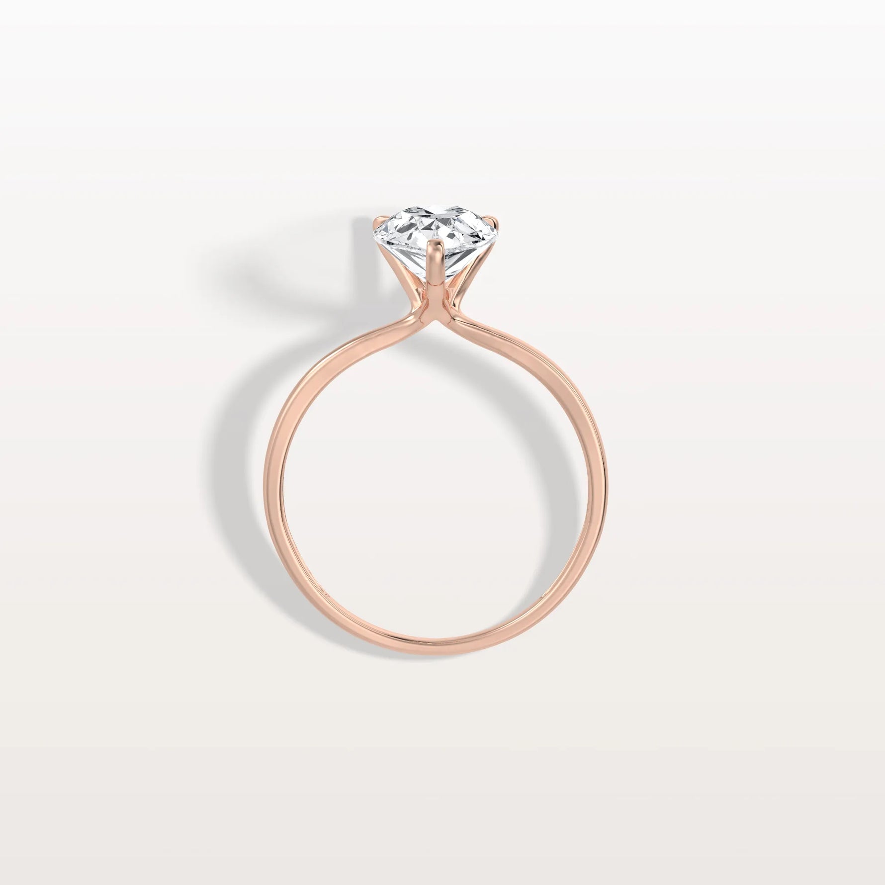 2CT Pear Cut Lab Diamond Engagement Ring In 14K Gold - Rings