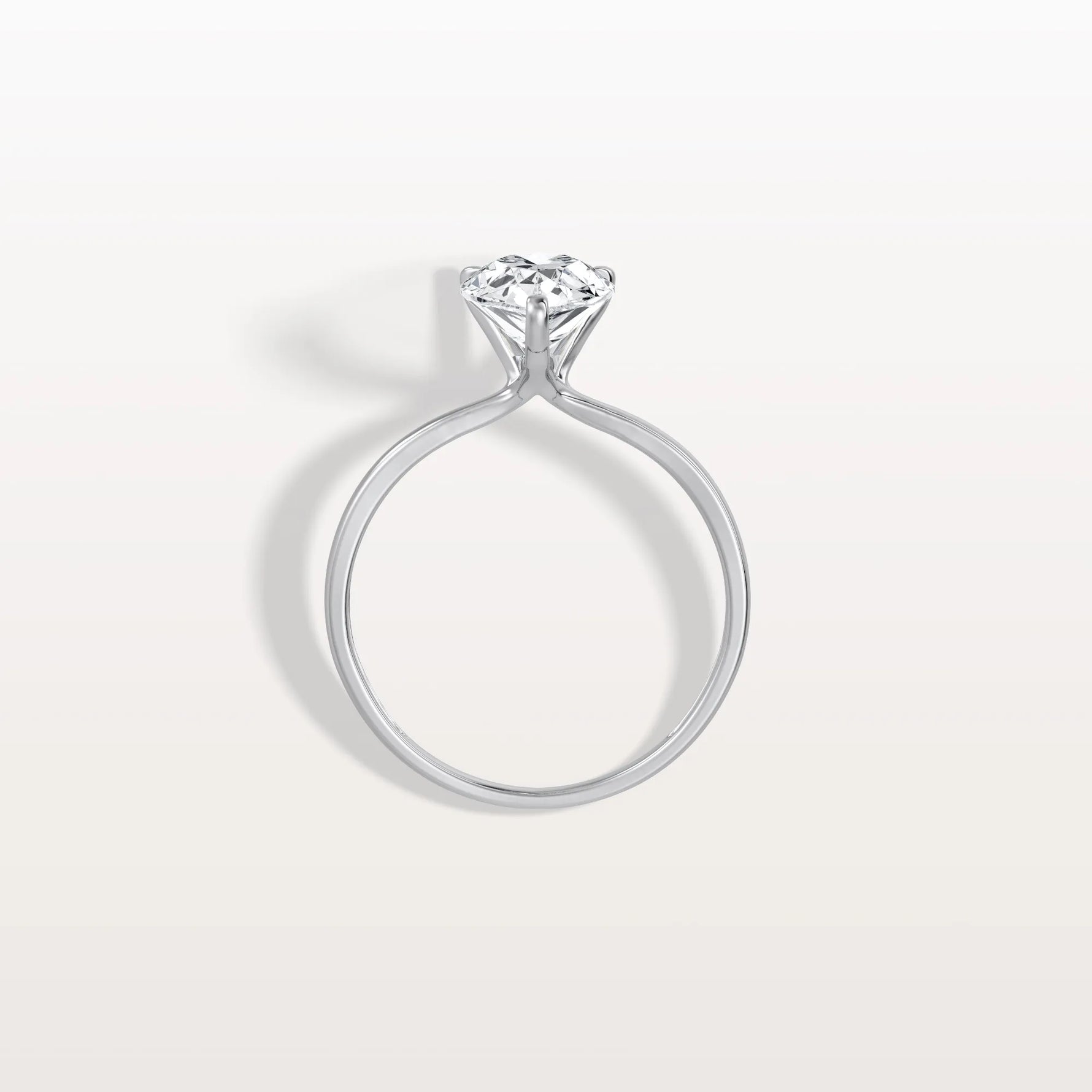 2CT Pear Cut Lab Diamond Engagement Ring In 14K Gold - Rings