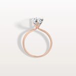 3CT Pear Cut Lab Diamond Engagement Ring In 14K Gold - Rings