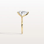 3CT Pear Cut Lab Diamond Engagement Ring In 14K Gold - Rings