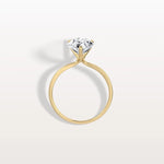 3CT Pear Cut Lab Diamond Engagement Ring In 14K Gold - Rings