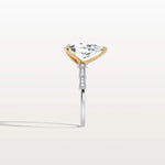 3CT Two - Tone Pave Pear Lab Grown Diamond Ring - Rings