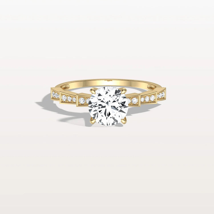 1CT Hidden Halo Lab Diamond Ring - Fashion,Pave - Rings