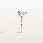 2CT Pear Lab Diamond Engagement Ring–Twisted 14K Gold Band - Rings