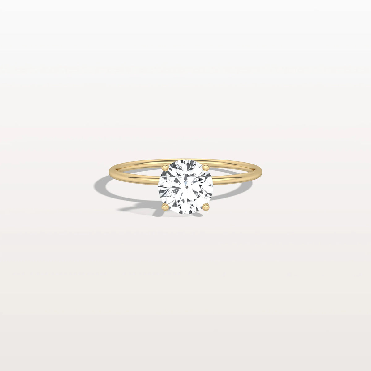 1CT Round Lab Grown Diamond Double Hidden Halo Ring - Rings