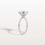 3CT Round Lab Grown Diamond Double Hidden Halo Ring - Rings