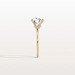 3CT Round Lab Grown Diamond Double Hidden Halo Ring - Rings