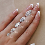 Kathleen丨Marquise Cut Lab-Grown Diamond Nature-Inspired Engagement Ring - Rings